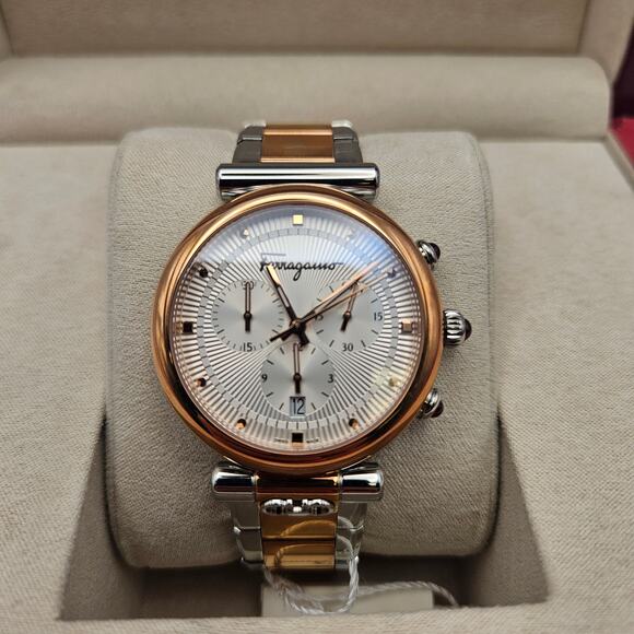 SALVATORE FERRAGAMO SFHQ00620 ORA LADIES WATCH SAPPHIRE QUARTZ NIB main image 12
